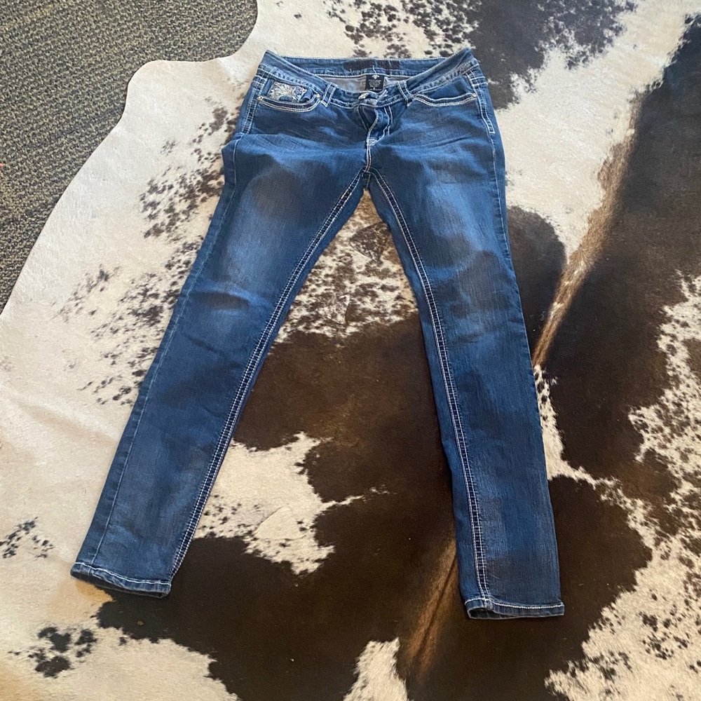 Miss Me Dark Blue Skinny Jeans